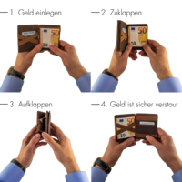 Dompet Kulit Asli Coklat Mewah untuk Pria, Tipis dan Lipat Dua dengan Kantong Koin Berkapasitas Besar, Dilengkapi RFID Blocking untuk Kartu Kredit