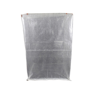 Sac tissé transparent à fond carré Guanfeng Plastics 3D, capacité de charge 30-70 kg, pour le transport de sable et de déchets de construction - Product Image 1