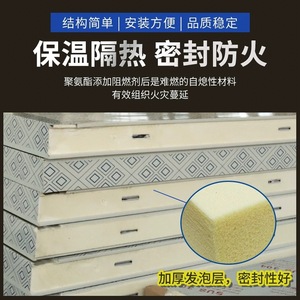 Panneaux de stockage frigorifique en polyuréthane, isolation en acier coloré double face, panneaux sandwich pour usage frigorifique - Product Image 3