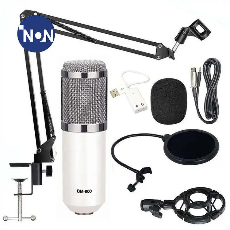 Microfone de estúdio gaming bm800, mini microfone condensador usb para microfone, conferência dinâmica, karaoke, preço ao vivo