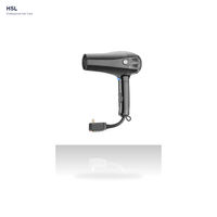 Sèche-cheveux pliable 2000 W, moteur à courant continu, concentrateur et protection contre la surchauffe, OEM