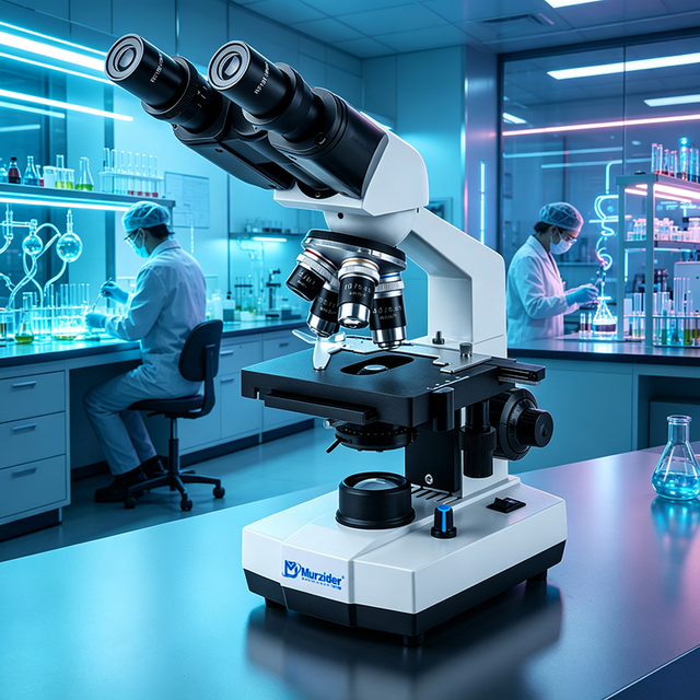 Murzider MSD100-9-B Binocular Biological Microscope for Cell Observation Laboratory Testing and Education
