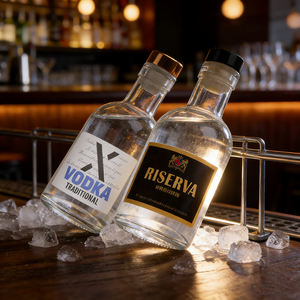 Botella de Vidrio para Licor con Logotipo Personalizado, para Vodka, <span class=keywords><strong>Whisky</strong></span>, 100 ml, Botella Vacía para Bebidas Espirituosas, para Envasado de Ron y <span class=keywords><strong>Whisky</strong></span>, con Etiqueta - Product Image 3