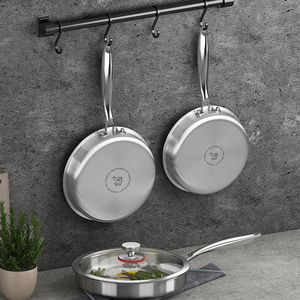 Nhà Hàng Chất Lượng 18/10 Thép Không Gỉ Chảo Với Nắp Tri-Ply Cảm Ứng Lò An Toàn Các Mặt Hàng Nhà Bếp - Product Image 5
