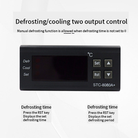 Contrôleur de température électronique intelligent STC-8080A+ pour instruments de dégivrage de réfrigérateurs et de chambres froides