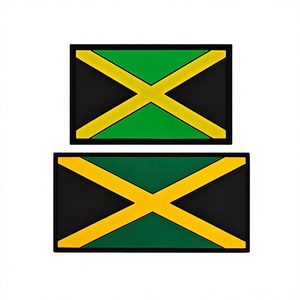 Patchs 3D en PVC et caoutchouc d'Amérique du Sud, motif drapeau de la Jamaïque, pour sacs d'extérieur, chapeaux et textiles de maison - Product Image 3
