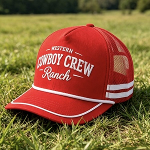 Casquette de camionneur personnalisée avec broderie 3D, casquette à fermeture à pression réglable pour le sport et les activités de plein air - Unisexe adulte, toile 100% polyester - Product Image 5