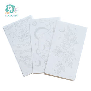 女性和女孩永久纹身，逼真的临时纹身防水持久，指甲花纹身，两周纹身 - Product Image 6