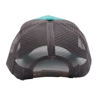 Gorras Tucker mullidas de terciopelo de 5 paneles de alta calidad naranja 3D Puff bordado elevado letras malla de ala curva y sombreros de camionero