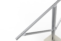 Support de montage solaire en acier encadré pour énergie renouvelable, accessoires en acier inoxydable en forme de U, origine Fujian, résistance au vent 55 m/s