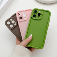 Coque de protection antichoc mate en TPU pour objectif d'appareil photo pour iPhone 16 17, compatible avec iPhone 17 16 15 Pro Max Plus 17 Air