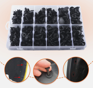 Klip Tipe Propulsion untuk Mobil, Nylon/Pom/PP, Penjepit Trim Plafon Atas, Penahan Dorong, Pengikat Bumper - Product Image 6