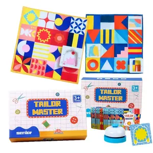 Kids Early Educational Tailor Master Develops Reverse Thinking Reaction Match Graphic Colors with Children's Learning Toys