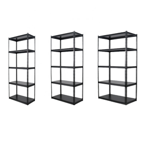 Estantes de almacenamiento de acero en ángulo de Servicio Ligero Montaje de almacén Estante De Pie ajustable Estantes de almacenamiento sin pernos - Product Image 5