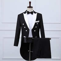 Costume de performance formel pour homme S1001F, style britannique, 100 % polyester, pour marié et séance photo