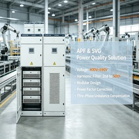 Générateur de VAR statique modulaire SVG et filtre de puissance actif APF triphasé 4 fils pour l'amélioration de la qualité de l'énergie, personnalisable OEM Alibaba