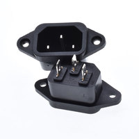 Prise de courant C13 IEC 60320 C14 connecteur d'alimentation mâle 10A 250V 3 broches femelle Snap dans la prise PDU