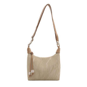 กระเป๋าถือสไตล์จีนแบบใหม่ กระเป๋าสะพายข้างลำลองสำหรับผู้หญิง กระเป๋าสะพายไหล่บุโพลีเอสเตอร์ - Product Image 4