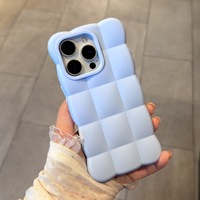 Coque de téléphone Fashion Cloud Puff Shell avec cordon pour iPhone 18 17 15 Pro Max, toucher doux, protection intégrale, antichoc, couleur unie