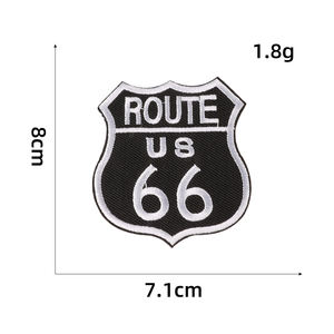 Gepersonaliseerde custom wit-zwarte punk slogan varsity jack met motor thema, strijkbaar borduurwerk, rockband logo patches - Product Image 5