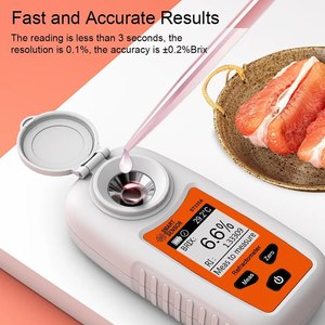 LCD Dijital Refraktometre Brix Ölçer Meyve Suyu İçecek ATC Şeker İçeriği Ölçüm Cihazı Sakarometre - Product Image 3