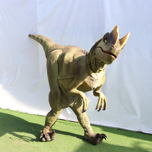 Realistisches Maßgefertigtes Dinosaurier-Kostüm Velociraptor Fabrik Animatronischer Metallrahmen Silikonhaut für Abenteuerpark Erwachsenen-Museum - Product Image 4