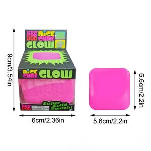 Factory Needohs Nice <span class=keywords><strong>Club</strong></span> 5.5cm Super Solid Ice Cube Squishy Toy Rubber Slow Rise Stress Relief Sensory Fidget Unisex 14 Years & - Product Image 4