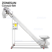 Convoyeur incliné à godets ZONESUN ZS-SLJ2 pour particules, noix, haricots, granulés – Machine d'alimentation de grains pour ligne de production