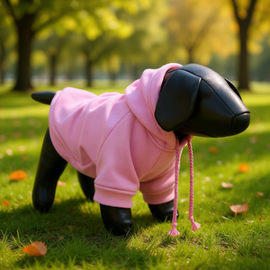 Sudadera con capucha de algodón afelpado para mascotas, talla XS, cómoda para perros en todas las estaciones - Product Image 2