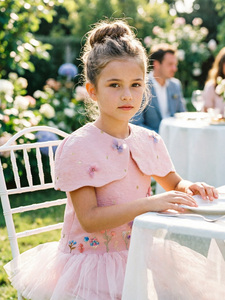 Occasione festa di compleanno bambini abiti da principessa per bambini marchio di moda occidentale su misura ricamo speciale abiti 3D - Product Image 4