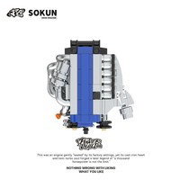 PB PB8869 MOC NUEVO 2JZ-GTE Mini Motor de Superauto, Ladrillos de Construcción de Vehículos, Juguetes DIY, Modelo para Adultos y Niños, Regalos, Sets de Bloques de Construcción