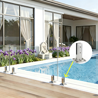 Supports de fixation pour garde-corps en verre sans cadre en acier inoxydable de précision, modernes, personnalisables OEM pour escaliers, centres commerciaux, villas et jardins