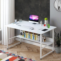 Table d'ordinateur de bureau mini PC réglable de luxe bleue, en métal et bois écologique, pour gaming et étude, simple, fournie directement par l'usine