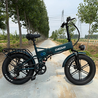 Bicicleta Eléctrica Plegable de 20 Pulgadas con Neumáticos Gruesos 20x4.0, Suspensión Completa, Todoterreno, Enduro, Entrega Rápida de Fábrica OEM