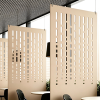 Nouveau design, écran acoustique suspendu découpé CNC, panneau acoustique absorbant le son pour bureau, insonorisation et décoration