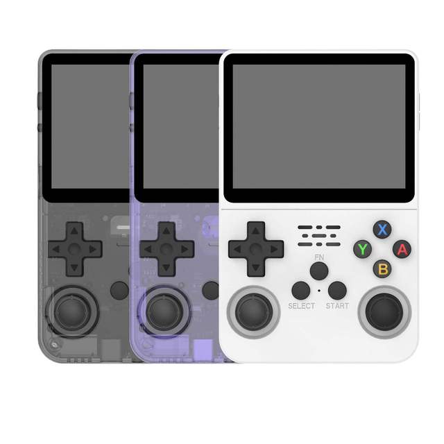 R36S Retro Handheld Video Game Console 64GB Games 3.5 Inch IPS Handheld Game Stick Machine  Linux 3D Dual-System for Adult
