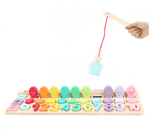 Regalo per bambini giocattoli Montessori abbinati a nuovi giochi educativi conteggio geometrico intelligente 6 <span class=keywords><strong>in</strong></span> 1 puzzle coordinati - Product Image 1
