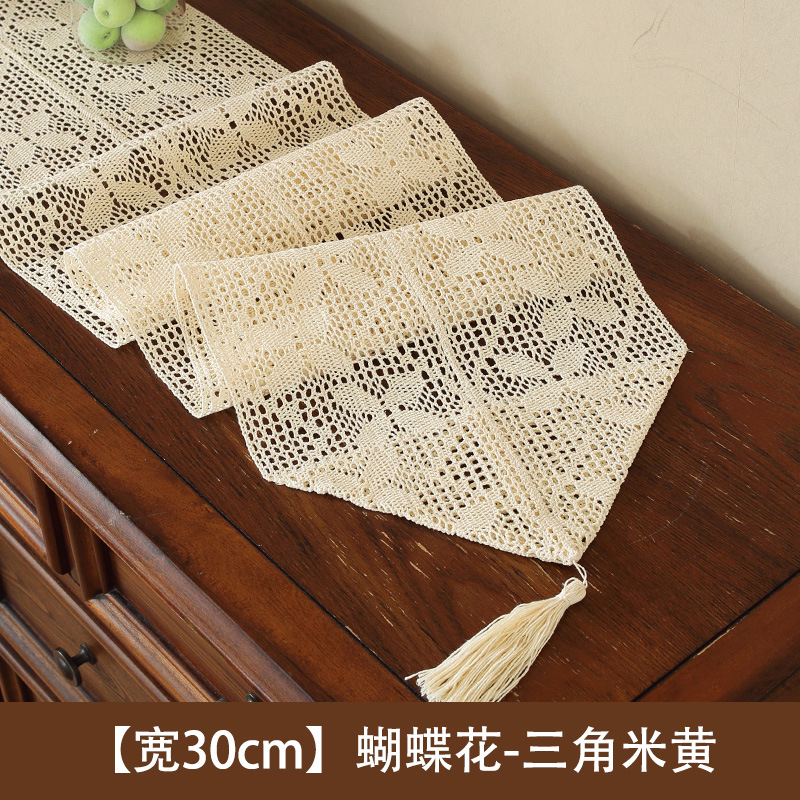 [30 cm de ancho] Flor de mariposa - Beige triangular