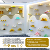 Nouvelle conception de boîte d'emballage en plastique jetable pour biscuits, nouilles, gelées, sucre, desserts, vente en gros