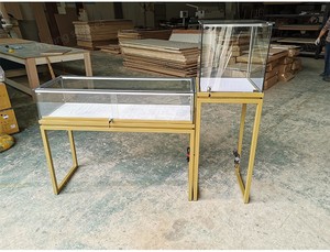 Vetrina in vetro alta trasparente all'ingrosso della fabbrica per la <span class=keywords><strong>gioielleria</strong></span> <span class=keywords><strong>di</strong></span> <span class=keywords><strong>lusso</strong></span>, vetrina artefatto del museo - Product Image 6