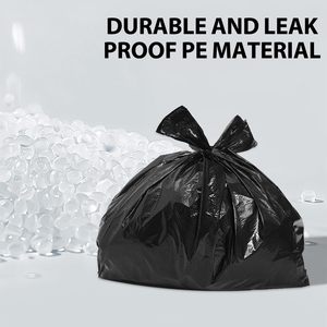 5 Rolls 100Pcs Vest Style <b>Disposable</b> Garbage Bags, Plastic Rubbish Bags for Household & Kitchen Waste Trash Storage - Product Image 6