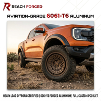 Jantes forgées tout-terrain de taille moyenne pour Ford Ranger Raptor 17 18 pouces 6x139.7, roues en bronze à motif nid d'abeille