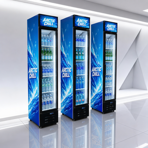 <span class=keywords><strong>Vitrine</strong></span> réfrigérée pour boissons, pour magasin de proximité, porte vitrée simple, refroidisseur de boissons - Product Image 1