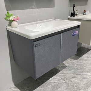 WJL Nuevo Diseño Moderno, Mueble <span class=keywords><strong>de</strong></span> Baño Inteligente con <span class=keywords><strong>Espejo</strong></span>, Acero Inoxidable Gris, Conjunto <span class=keywords><strong>de</strong></span> Muebles <span class=keywords><strong>de</strong></span> Baño - Product Image 4