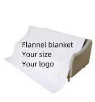 Couverture en flanelle 300GSM imprimée numériquement, taille personnalisée, logo, style écossais portable pour enfants, pour l'hiver, personnalisation en petites séries acceptée