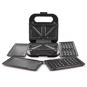 Grille-pain petit-déjeuner électrique et au <span class=keywords><strong>gaz</strong></span> 3 en 1 Gril à <span class=keywords><strong>panini</strong></span> et machine à sandwich à hot-dog avec plaques à gaufres Prix bas - Product Image 4