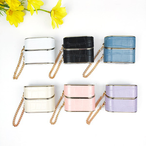 Étui pour écouteurs Galaxy Buds à motif crocodile, coque anti-rayures en TPU+PU avec mousqueton - Product Image 1