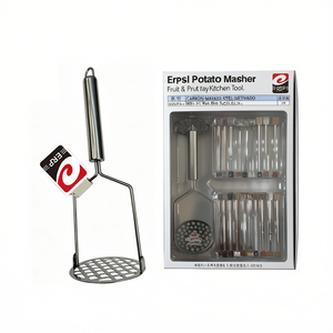 Écrase-pommes de terre manuel robuste Erpsl avec poignée en acier, trous carrés, 12 par plateau, facile à nettoyer, outil de cuisine - Product Image 1