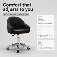 Chaise de bureau moderne multi-usage pour manucure et maquillage, chaise haute réglable en métal