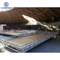 Scène de divertissement facile à assembler, plateforme de scène durable, structure en aluminium 6061